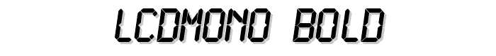 LCDMono Bold font